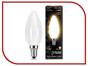 gauss 103201105 LED Fillament Candle OPAL E14 5W 2700K Лампа светодиодная на 5Вт