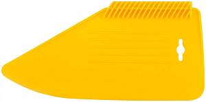 Шпатель прижимной, для разглаживания обоев, пластиковый, желтый 280 мм FIT