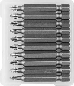 ЗУБР 10 шт, PH1, 50 мм, кованые биты (26001-1-50-10)