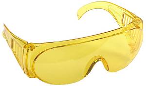 Очки STAYER "STANDARD" защитные с боковой вентиляцией, желтые 11042