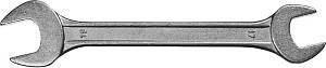 Рожковый гаечный ключ 17 x 19 мм, СИБИН 27014-17-19