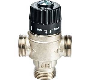 SVM-0025-236520 STOUT Термостатический смесительный клапан для систем отопления и ГВС 3/4&quot; НР 30-65°С KV 2,3